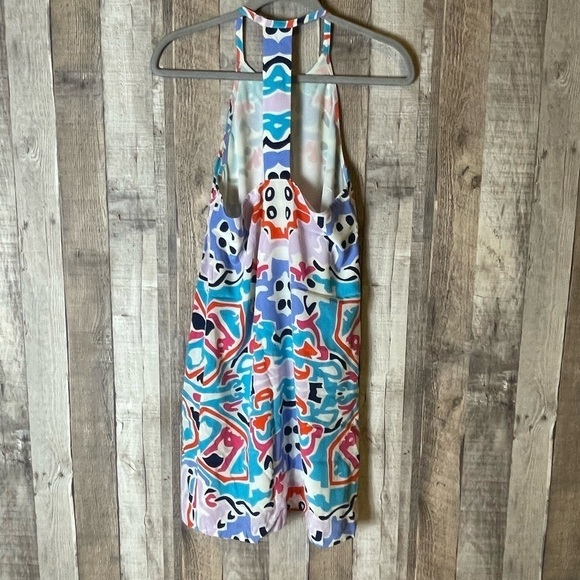 Annie Griffin Silk Geometric T-Back Dress - Picture 3 of 5